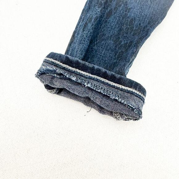 Goldsign Dark Wash Patterned Denim Jeans Skinny Style W3127d-818 Size 25 - Picture 10 of 11